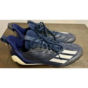 Adidas Men's Adizero Molded Football Cleats Multi Blue White HR1604 Size 13.5